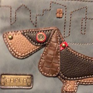 Chala convertible dachshund purse.